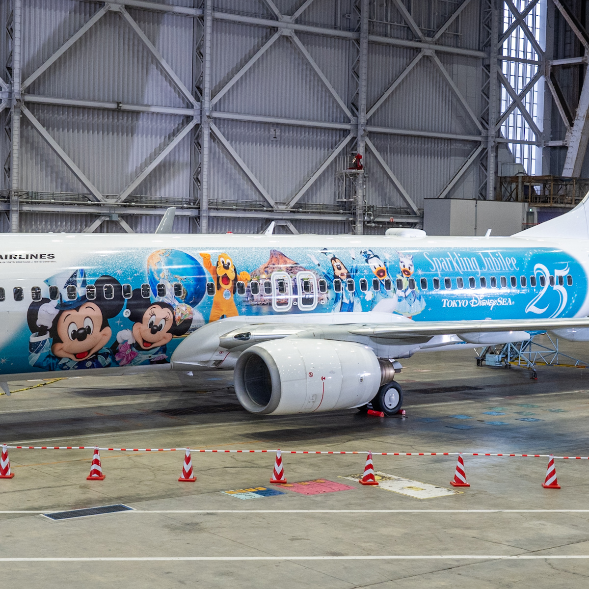 『東京ディズニーシー25周年“スパークリング・ジュビリー”』日本航空「JAL Jubilee Express」機体デザイン