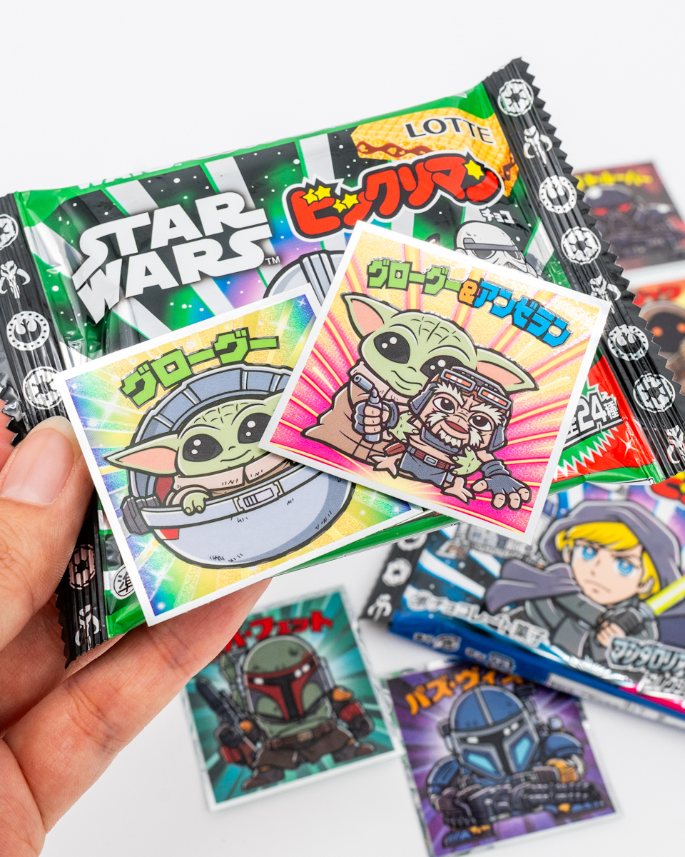 スターウォーズ／ビックリマンチョコ＜マンダロリアン＆グローグー＞」1