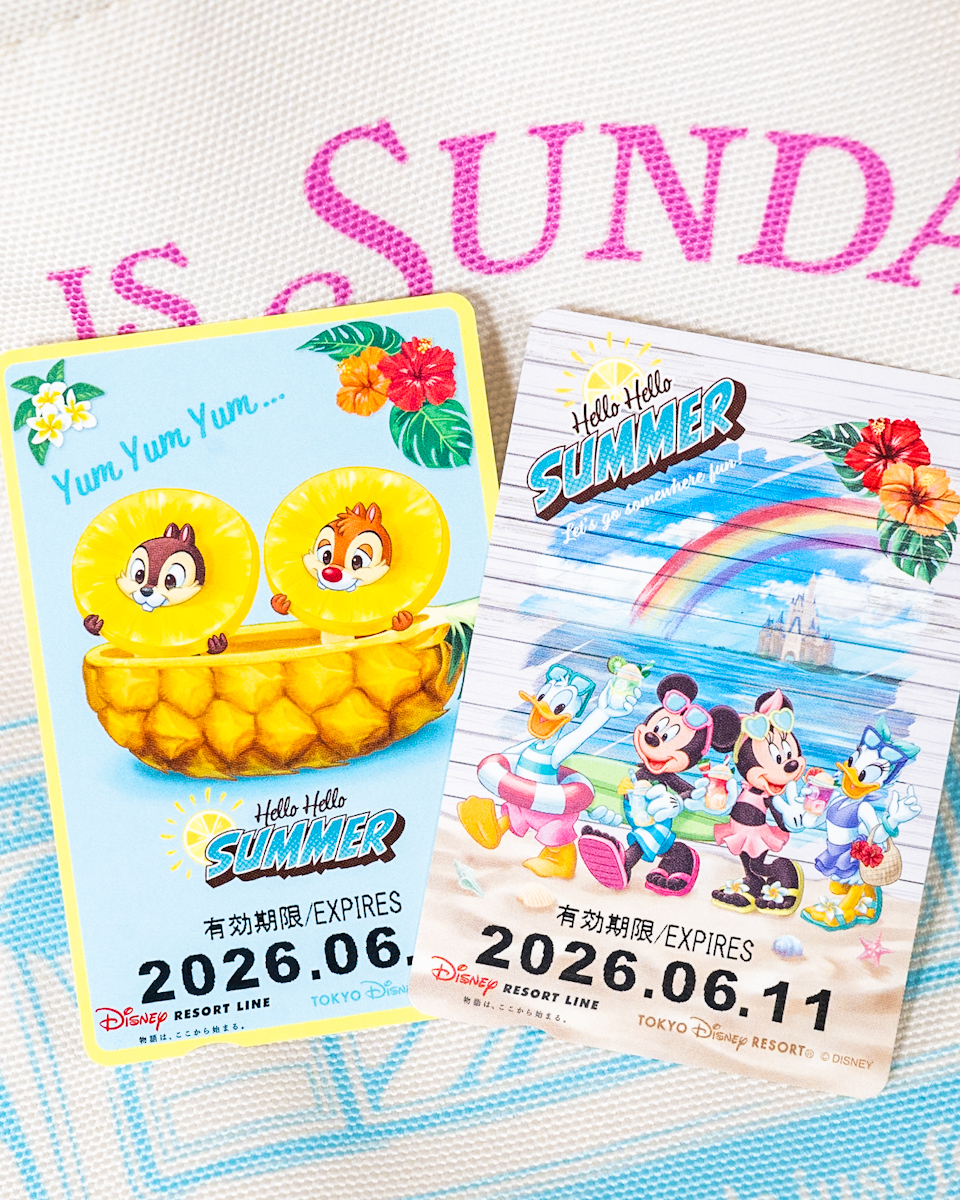 ディズニーリゾートライン 「Hello Hello Summer」デザインのフリーきっぷ