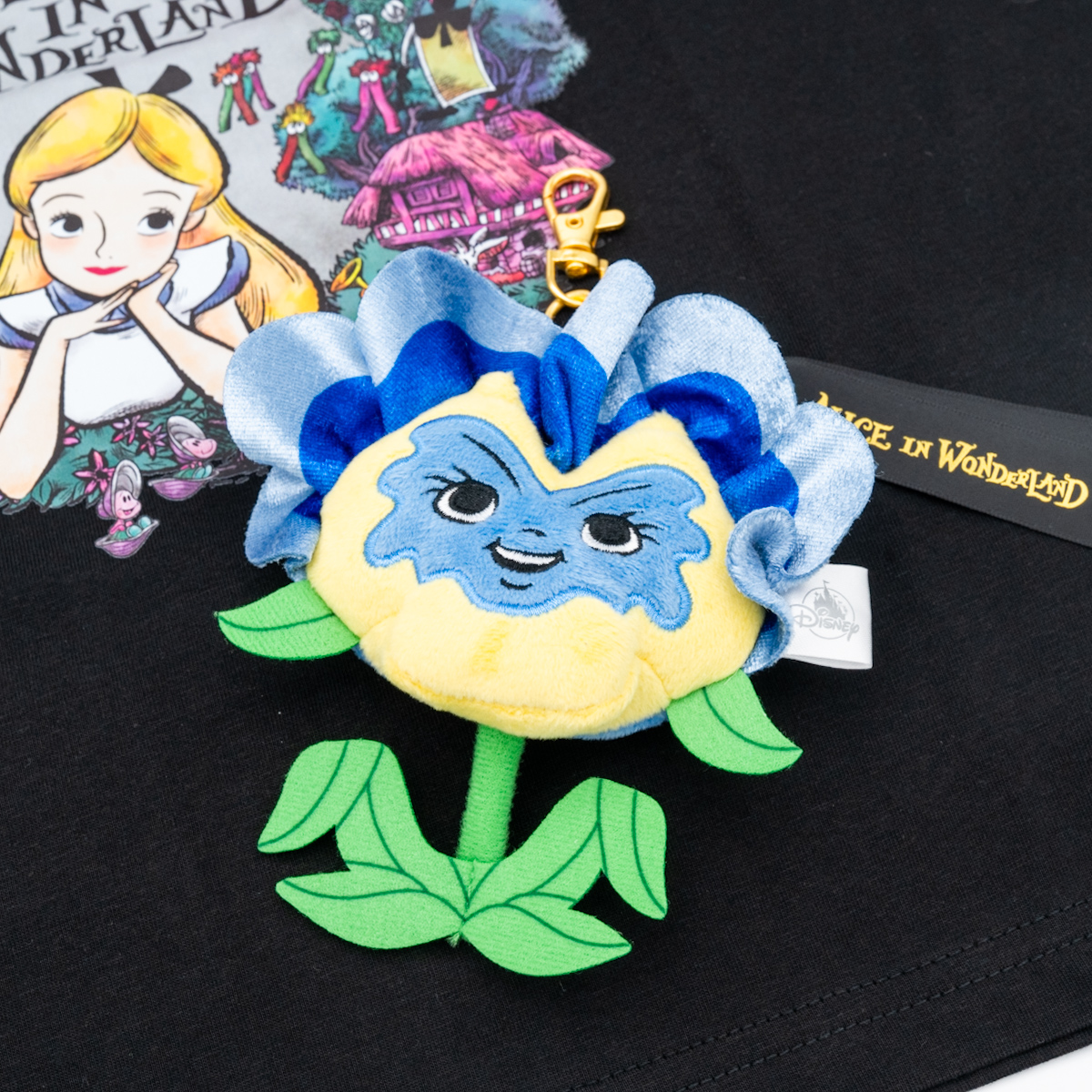 ものいう花 ぬいぐるみキーホルダー・キーチェーン DISNEY ALICE IN WONDERLAND 75TH ANNIVERSARY