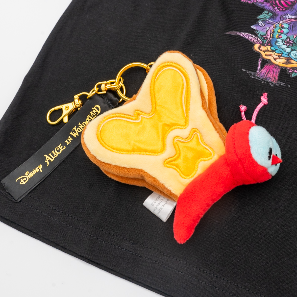 パンとバターフライ ぬいぐるみキーホルダー・キーチェーン DISNEY ALICE IN WONDERLAND 75TH ANNIVERSARY