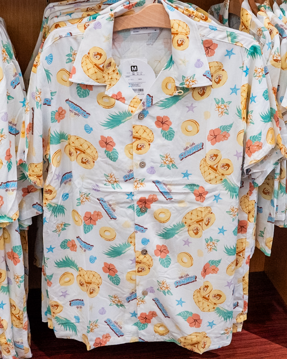 東京ディズニーリゾート「Hello Hello SUMMER!」グッズ　アロハシャツ