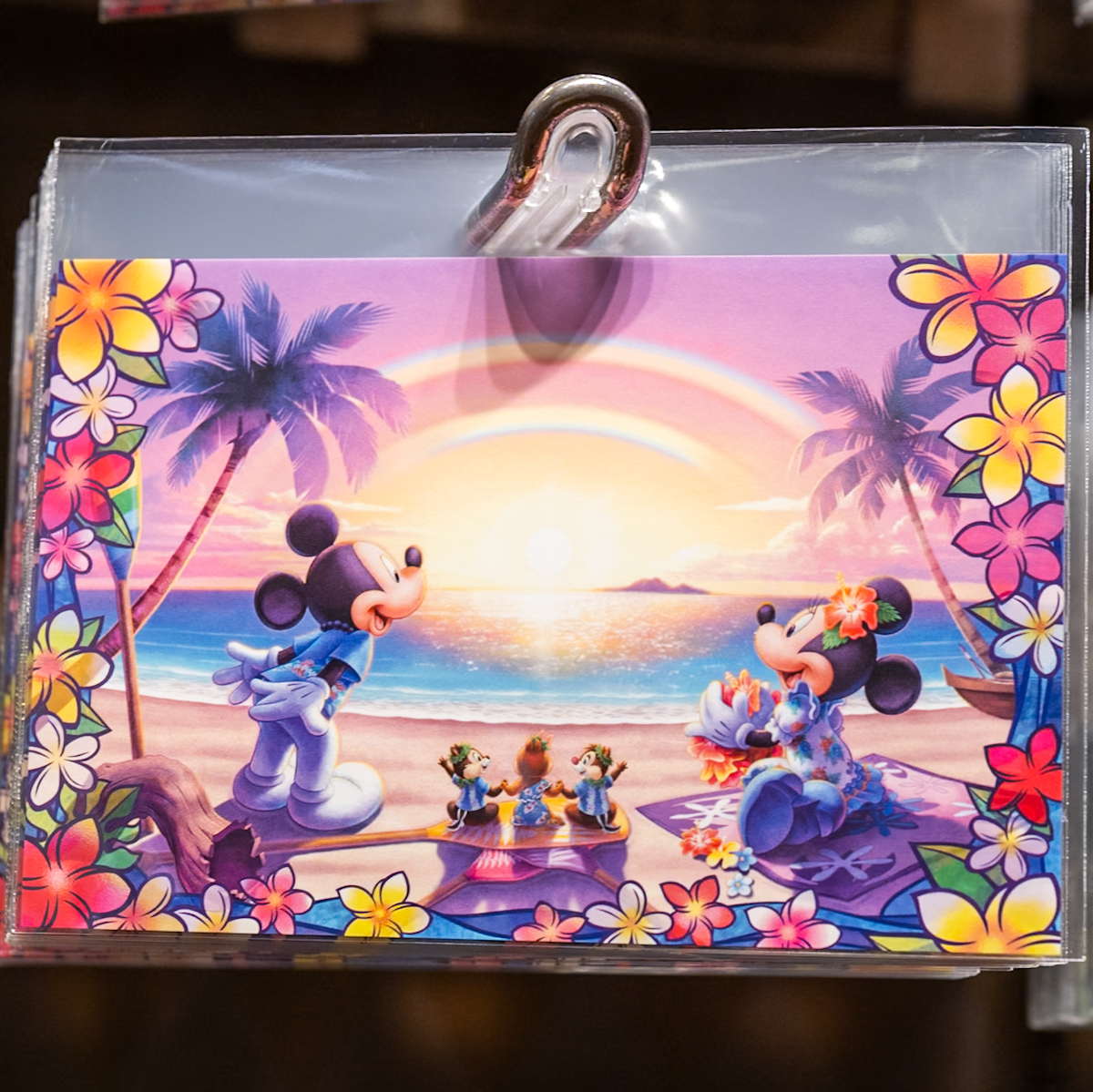 ミッキー、ミニー、チップ&デール&クラリスポストカード