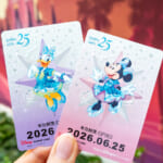 ディズニーリゾートライン「東京ディズニーシー25周年“スパークリング・ジュビリー”」フリーきっぷ（ミニーマウス・デイジーダック）1