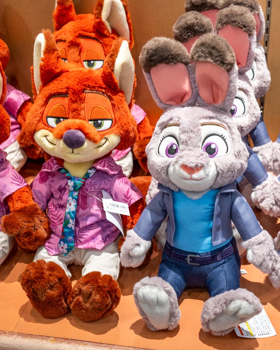 東京ディズニーランド『ズートピア2』ジュディ、ニックぬいぐるみ