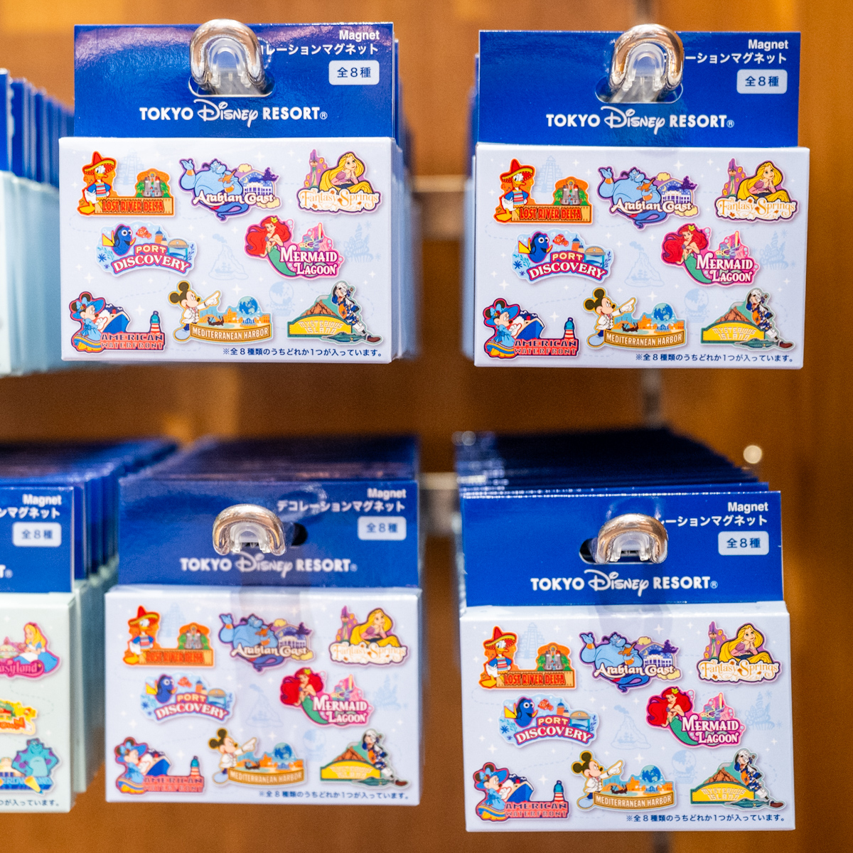 東京ディズニーシー8つのテーマポートマグネット（ランダム）・お土産