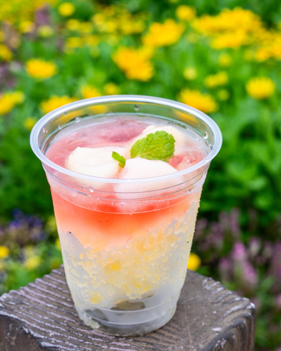 東京ディズニーシー「ザンビーニ・ブラザーズ・リストランテ」ピーチ&レモンのグラニータ1