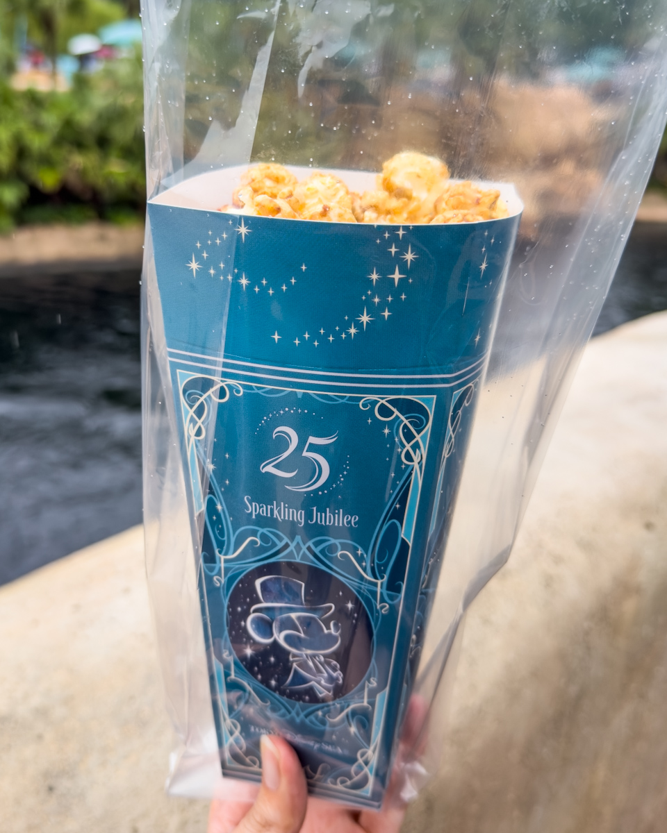 東京ディズニーシー「ポップコーンワゴン(アラビアンコースト前)」ソルティキャラメルポップコーン2