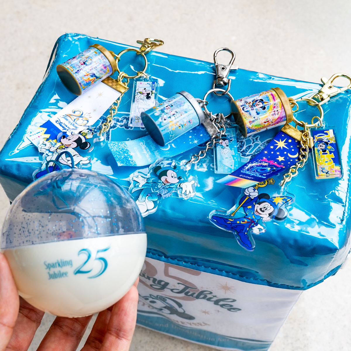 東京ディズニーシー25周年”スパークリング・ジュビリー”カプセルトイ(キーチェーン)