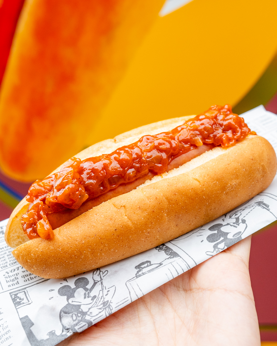 東京ディズニーシー「デランシー・ケータリング」スパイシーチリドッグ1